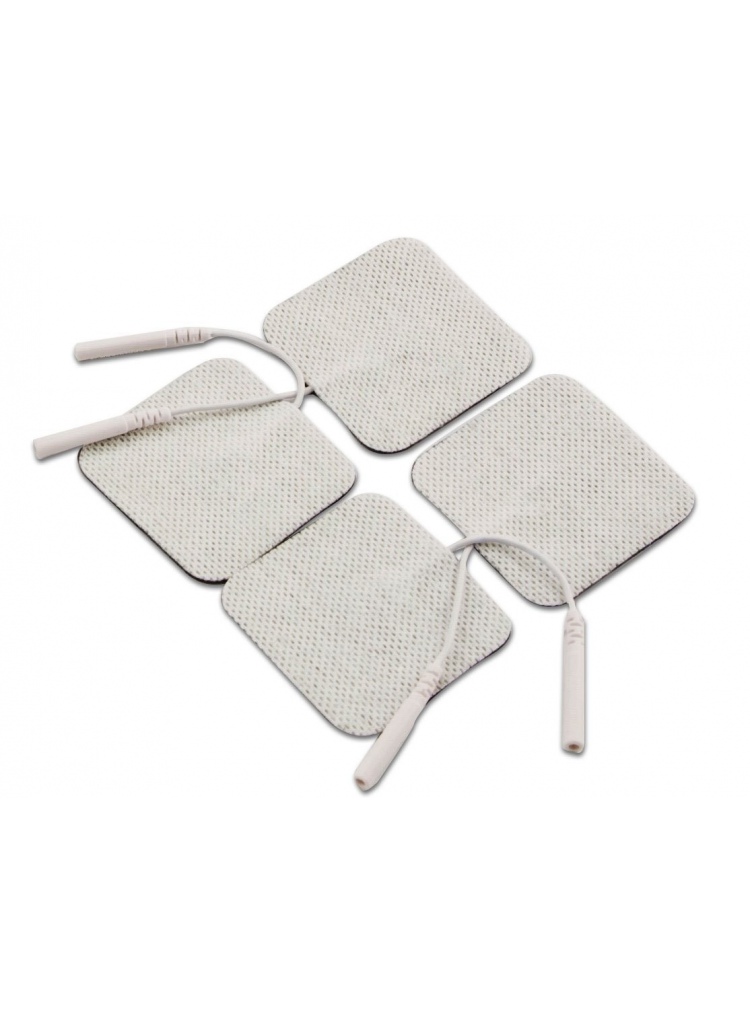 Pack de 4 Electrodos adhesivos gelificados para TENS y EMS. 50 x 50 mm -  Fisioportunity: Tu tienda online