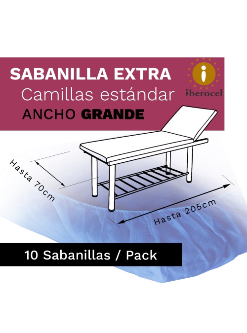 Sabanillas ajustables EXTRA IBEROCEL Grandes azul oscuro (10 unds)