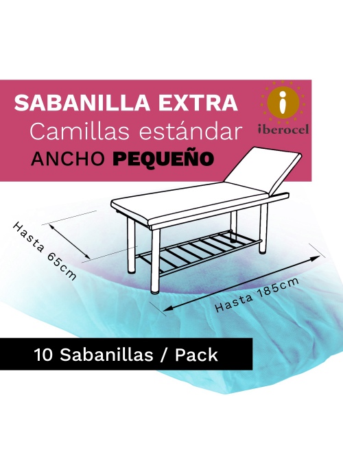 Sabanillas ajustable EXTRA IBEROCEL Pequeñas celeste (10 unds)