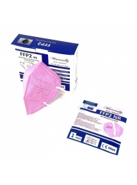 Mascarilla FFP2 -NR Color Rosa- Pack 10 uds