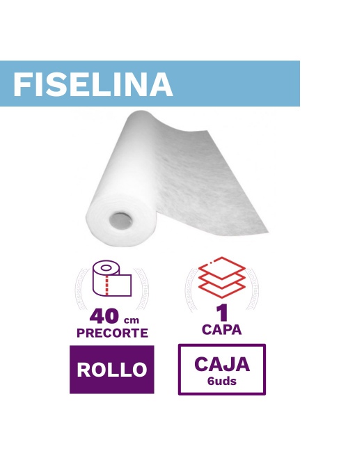 Papel Camilla TNT Fiselina Blanco. Precorte 40cm